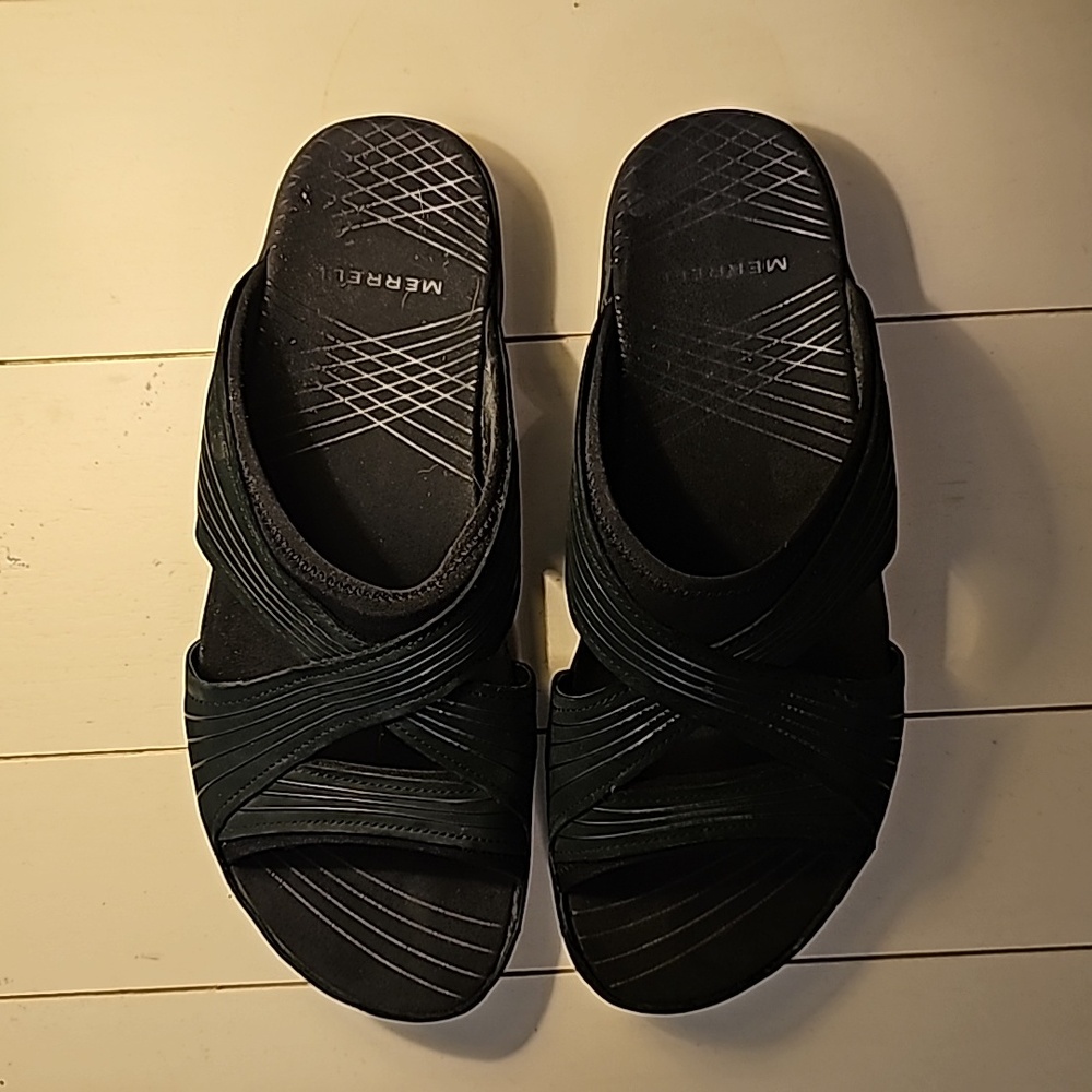 Merrell Size 10 Black Sandals